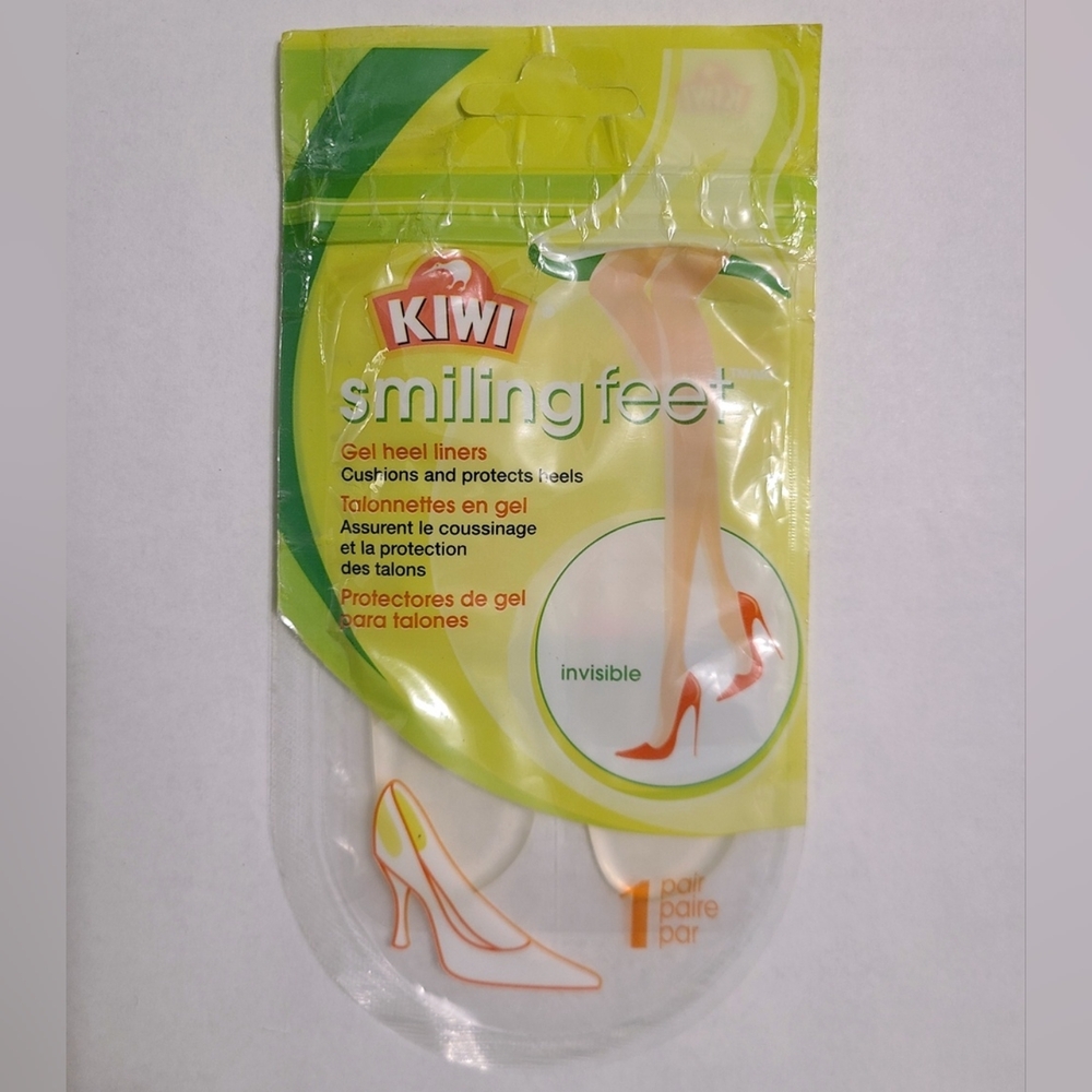 BNIP - Kiwi Smiling Feet Pair of Invisible Gel Heel Liners